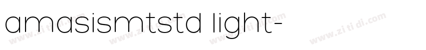 amasismtstd light字体转换